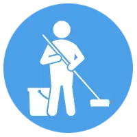 Cleaning men icon