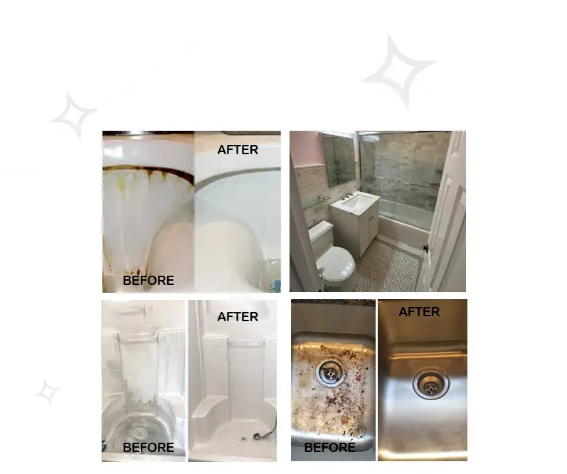 before-after Collage image of cleaning services